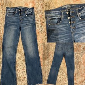 American Eagle Demi Boot Cropped Jean